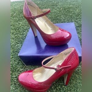 Madden Girl Red Mary Jane Heels